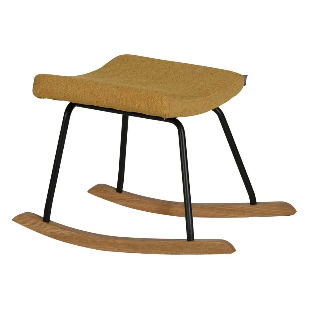 "Quax Tabouret de pied pour chaise à bascule / chaise d'allaitement De Luxe jaune moutarde image"