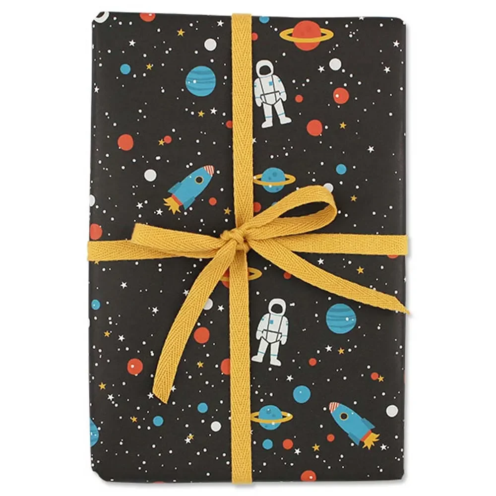 "Ava & Yves papier cadeau espace image"