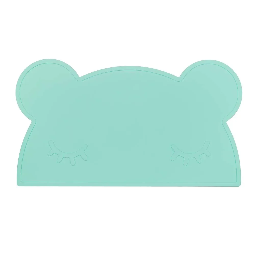 "We Might Be Tiny Set de table enfant silicone ourson menthe image"