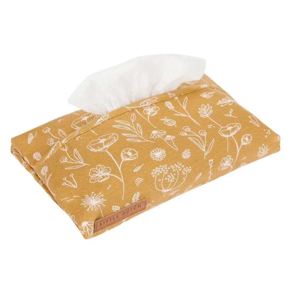 Little Dut boîte de lingettes housse "Wild Flowers" ocre