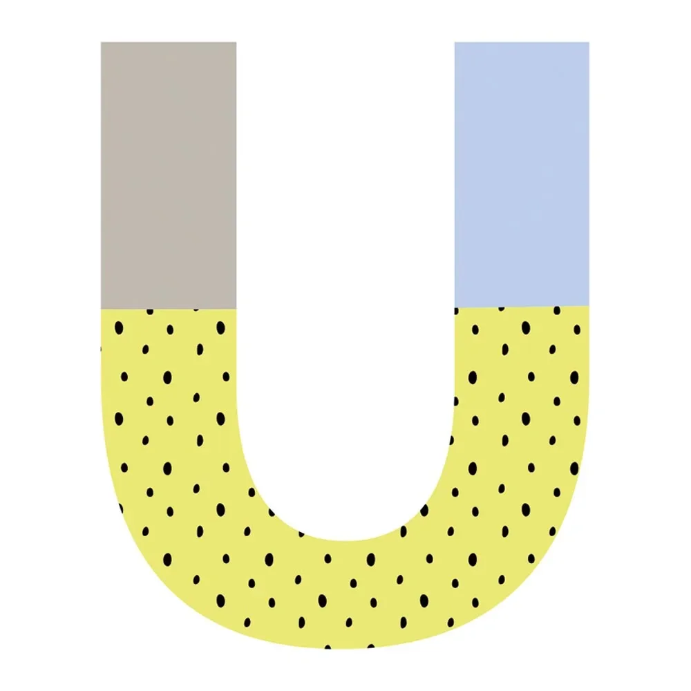 Lilipinso stickers muraux Happy lettre U