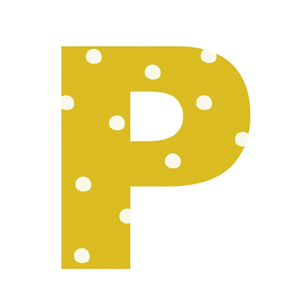 "Lilipinso Sticker lettre à pois P image"
