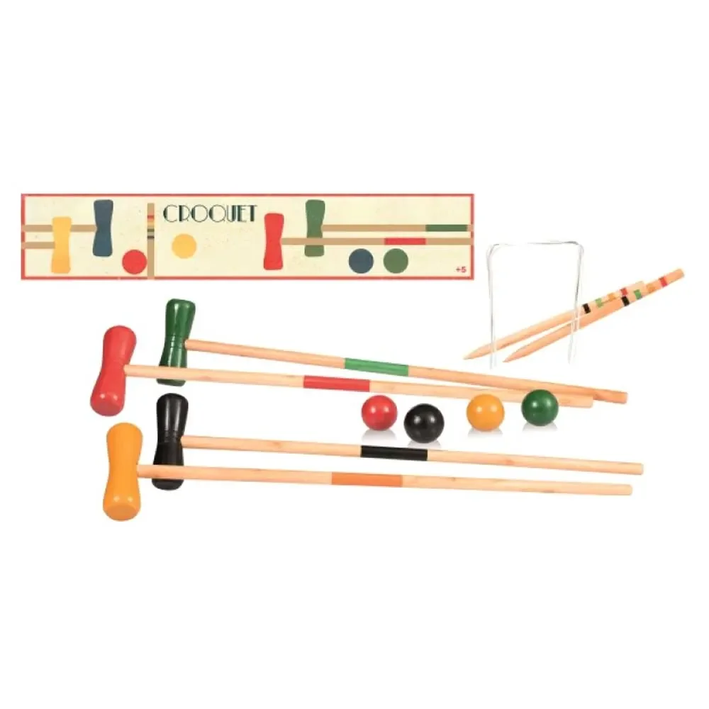 "Egmont Toys Jeu de croquet en bois image"