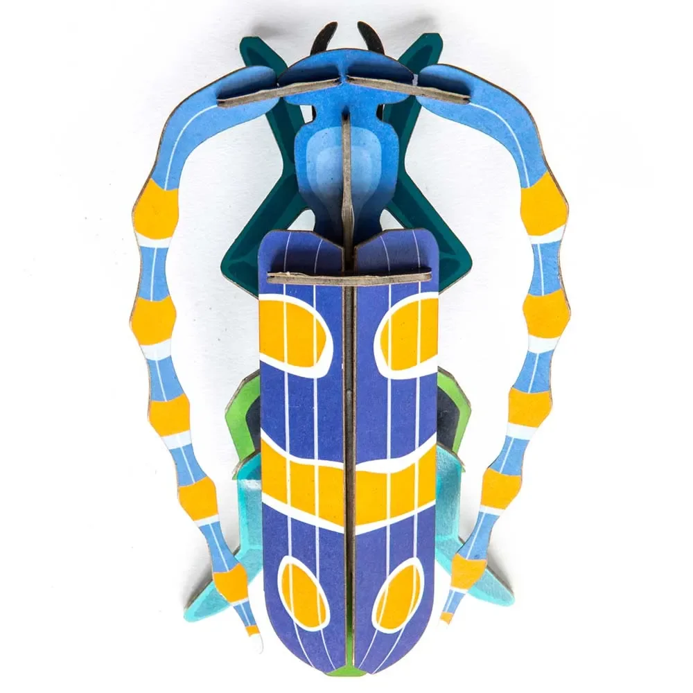 "studio ROOF 3D Rosalia coccinelle violet jaune Carton image"