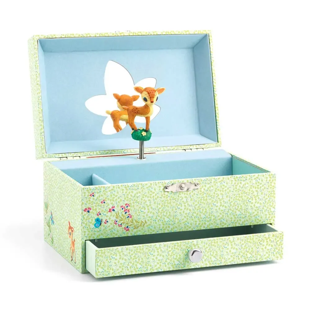 "Djeco Boîte à bijoux avec boîte à musique Bambi image"