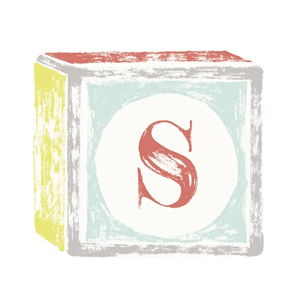 "Lilipinso Sticker lettre sur cube de jeu S image"