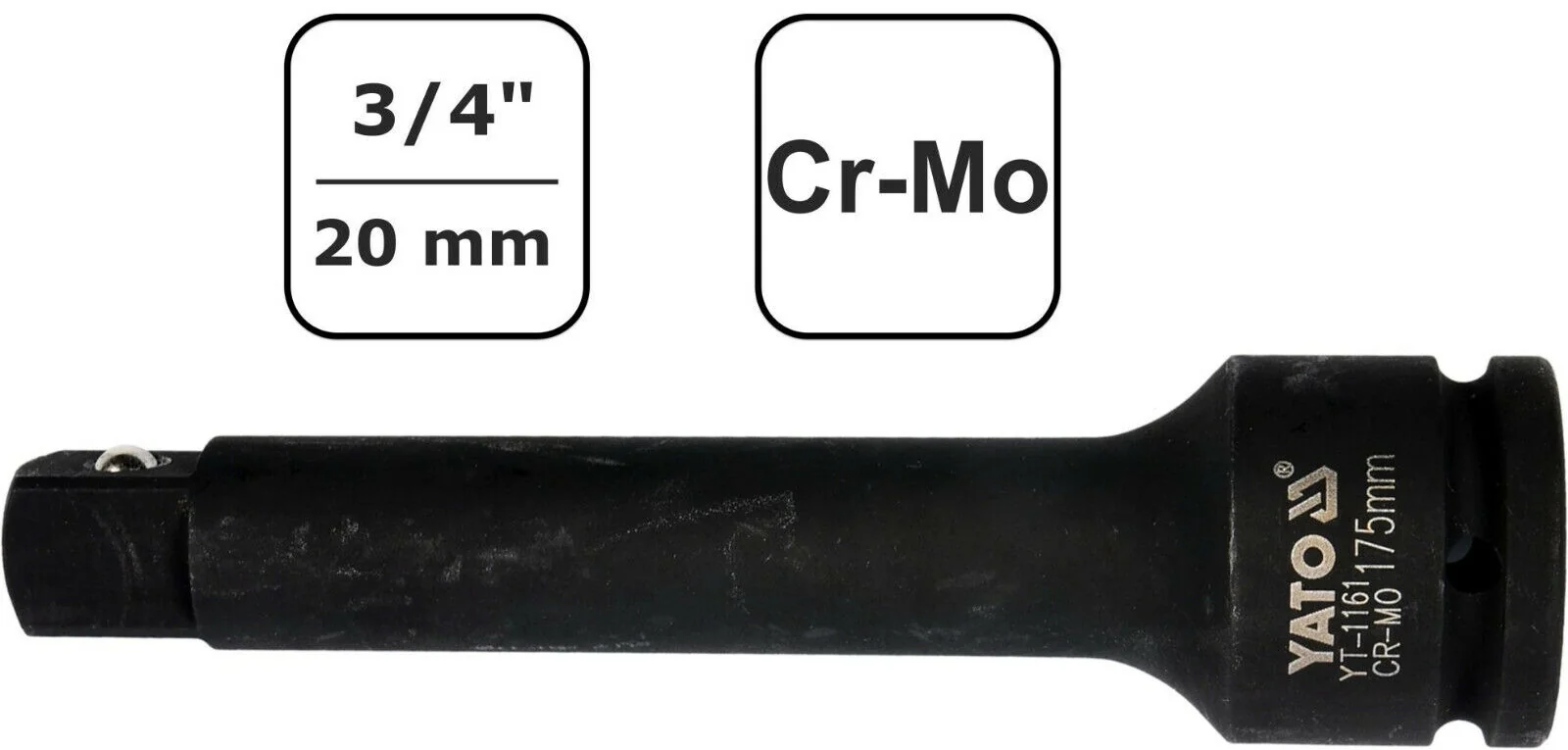 "Rallonge Clé à Choc 3/4 Pouce, 175mm, Cr-Mo image"