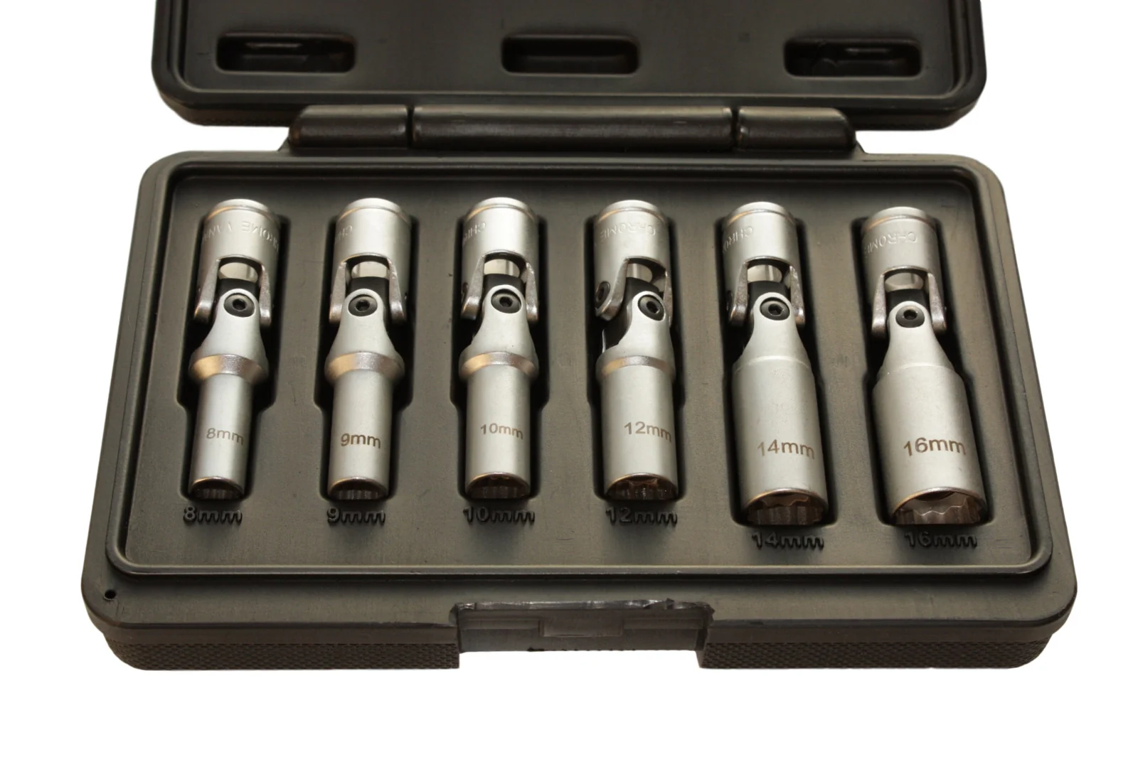 Clé à bougie de préchauffage articulée 3/8" 8-16mm - Jeu complet avec coffret