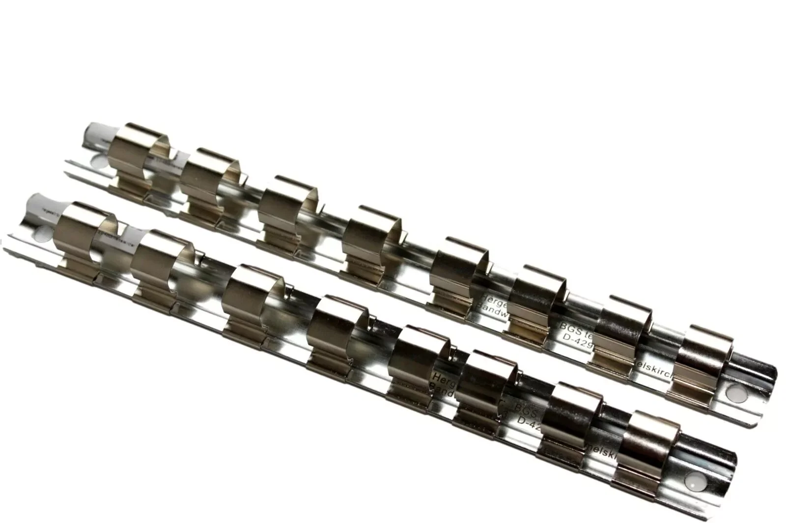 "Rail de douilles 3/8 avec 8 Clips - Organisateur d'Atelier image"