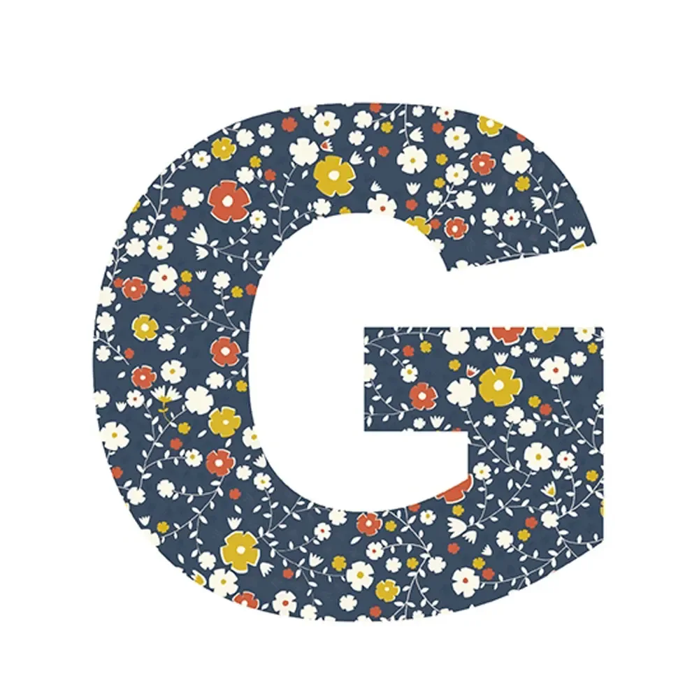 "Lilipinso Sticker lettre fleurie G image"