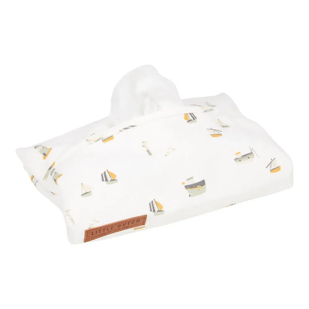 "Little Dut boîte de lingettes housse "Sailors Bay" blanc image"