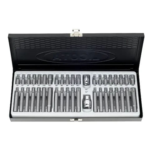 "Coffret d'Embouts Professionnel en Acier S2 - hexagonal, Hexagonaux, Spline image"