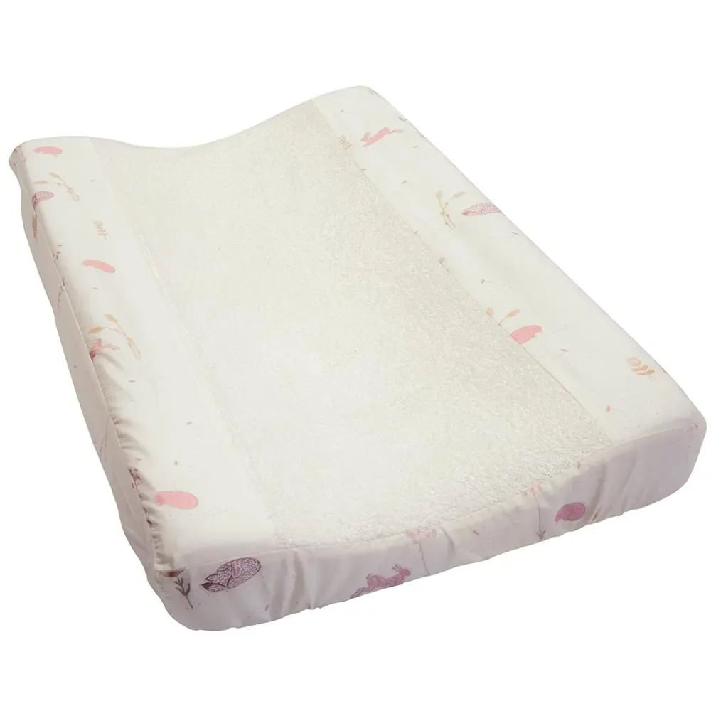 Taftan housse matelas à langer "Hello World" rose beige