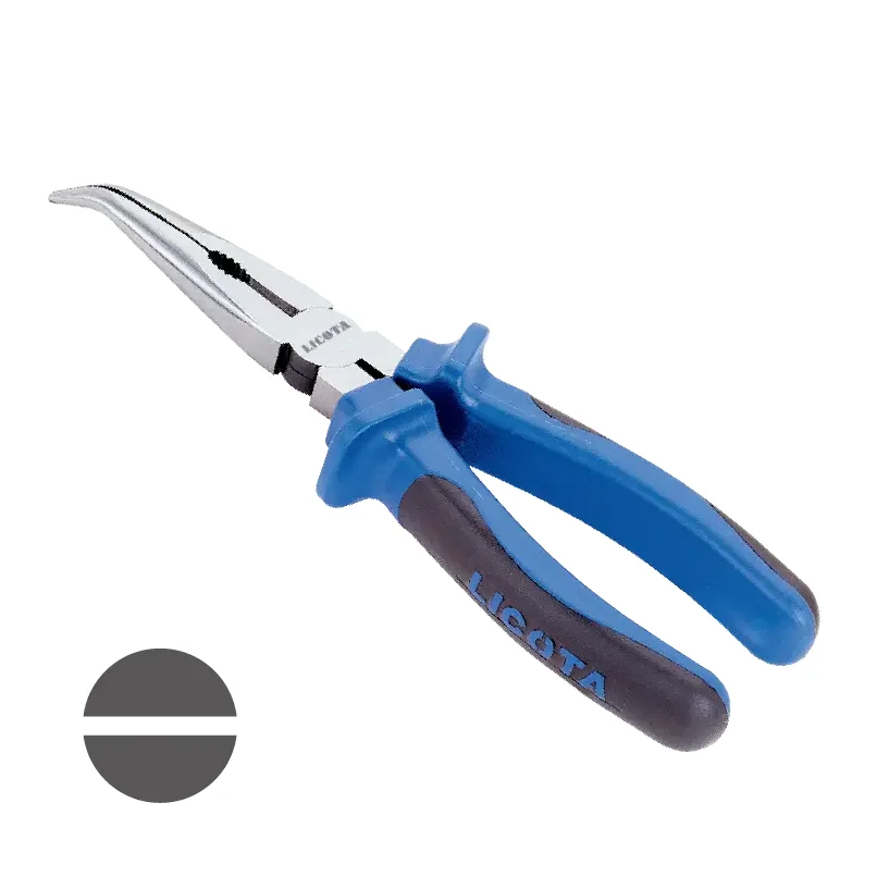 "Pince à Bec Coudée 140mm avec Coupe image"