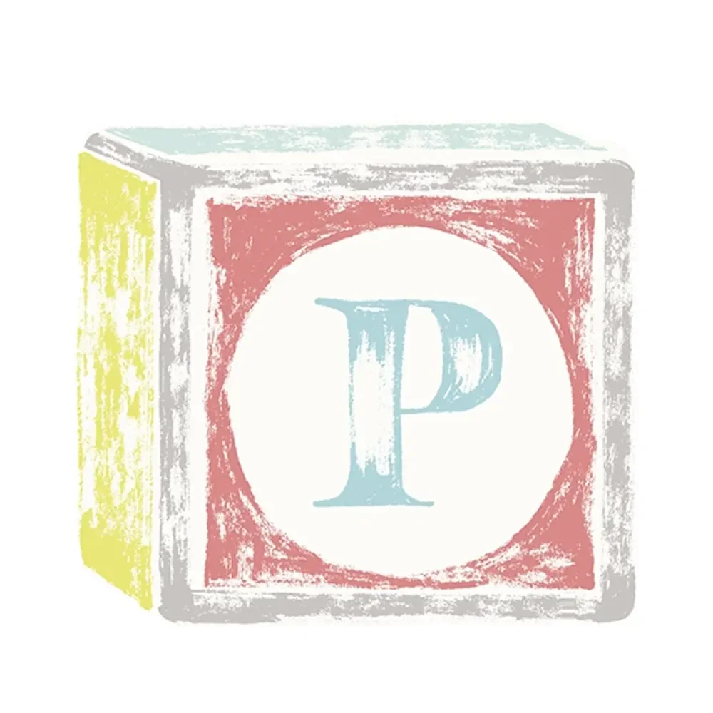 Lilipinso Sticker lettre sur cube de jeu P