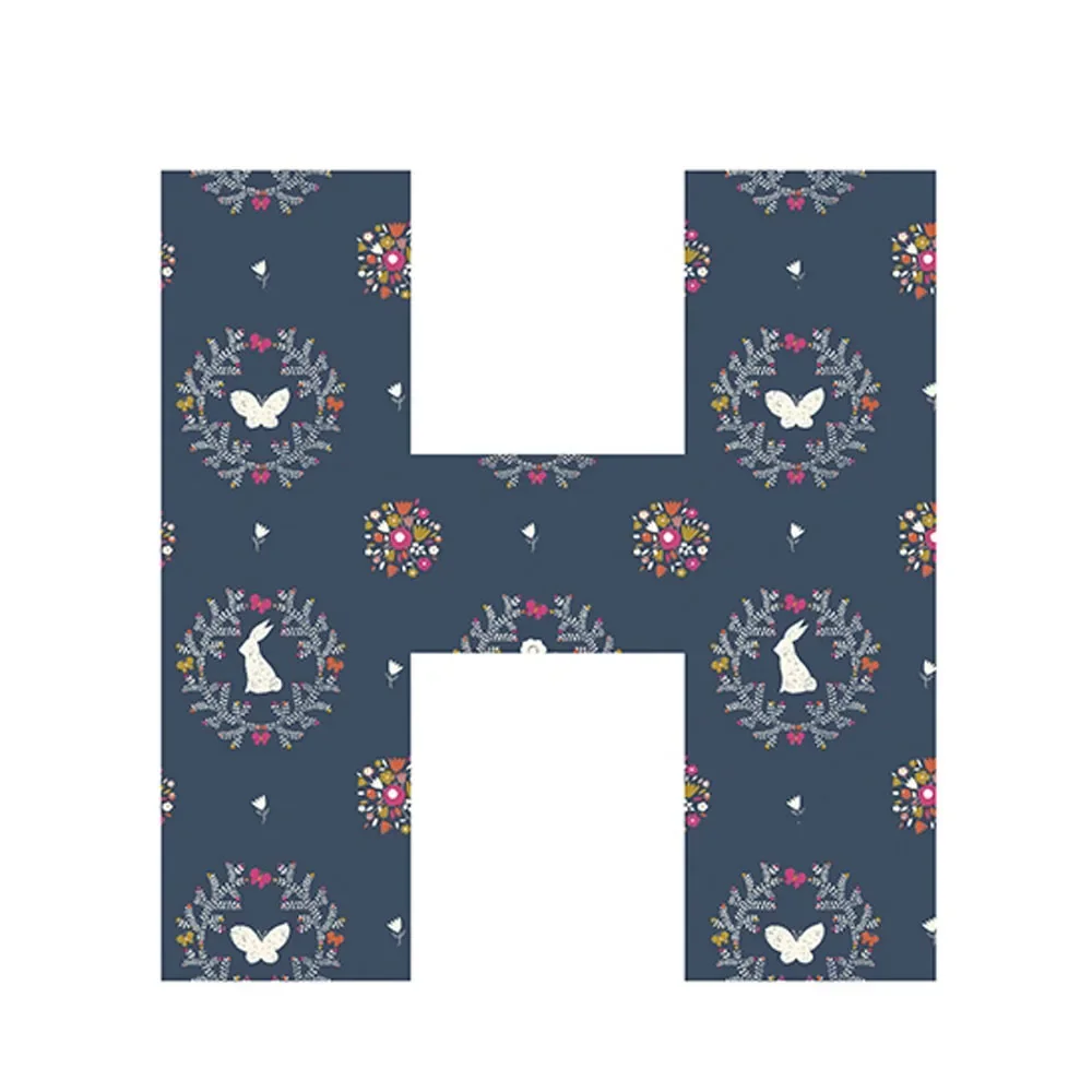 Lilipinso Sticker lettre fleurie H