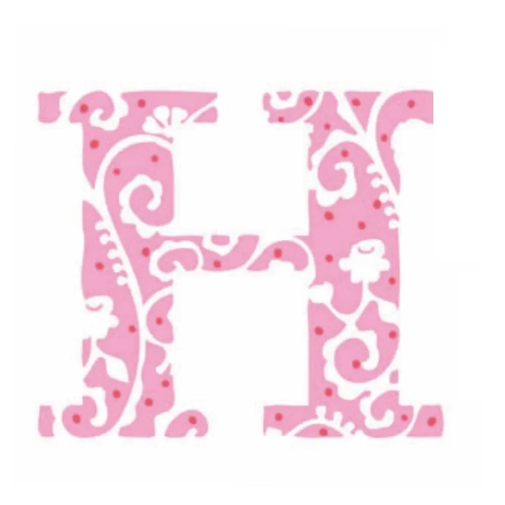 "Lilipinso sticker rose lettre h image"