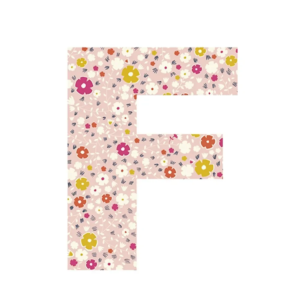 "Lilipinso Sticker lettre fleurie F image"