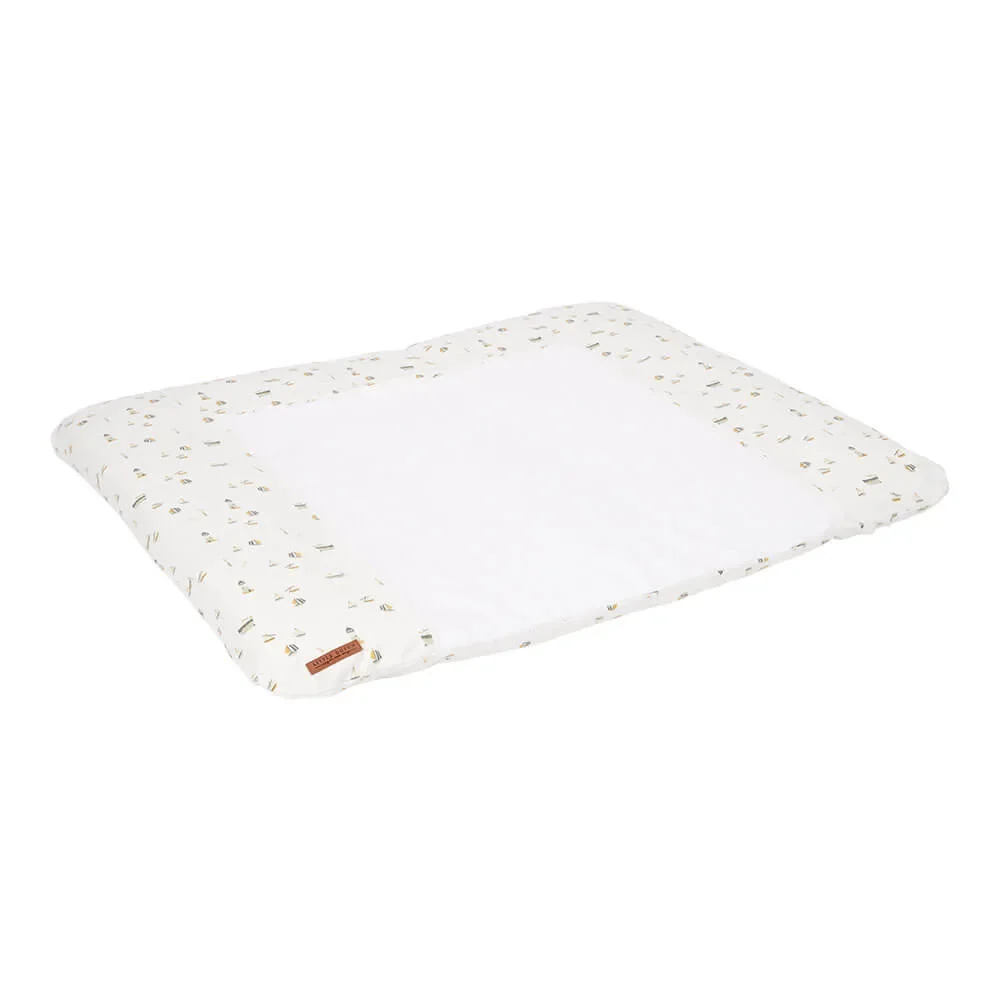 "Little Dutch Housse de matelas à langer large "Sailors Bay" blanc image"
