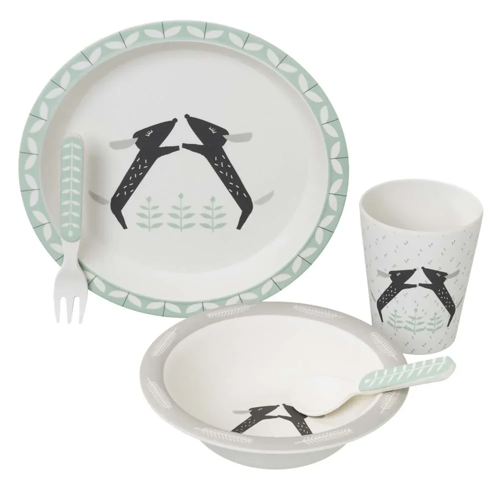 "Fresk Set de vaisselle en bambou Teckel image"