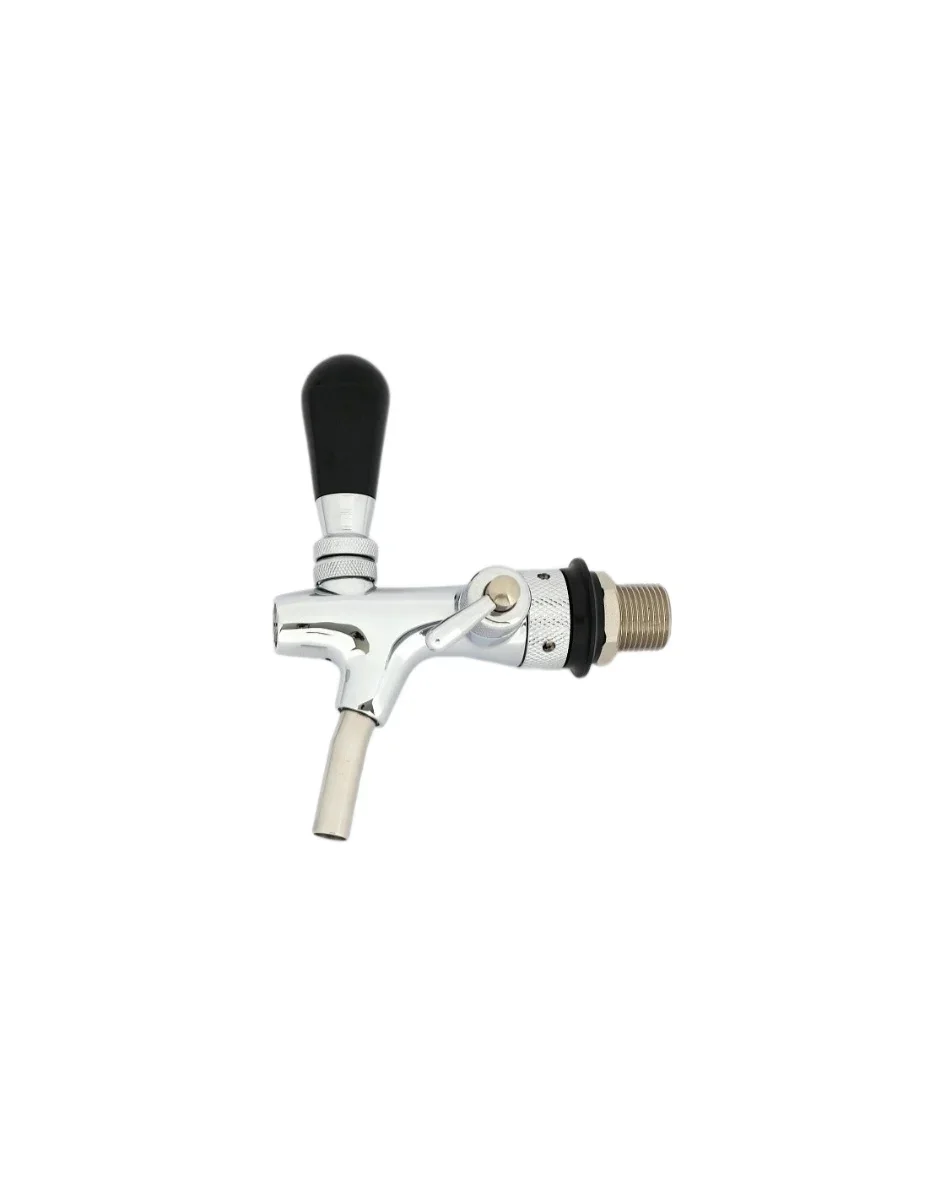 "Robinet tireuse a biere, robinet compensateur - chromé, 7 mm version, longueur de fil: 35 mm image"