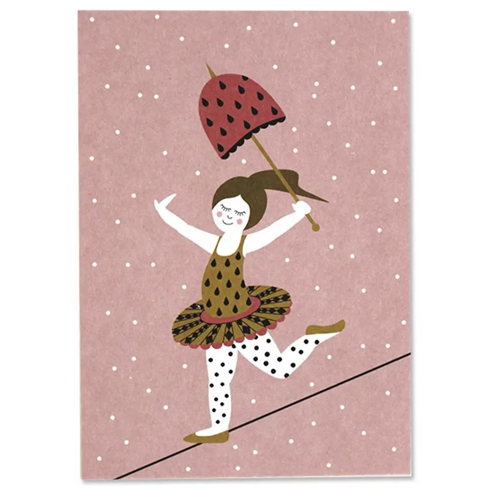 Carte postale Ava & Yves Danseuse de cirque