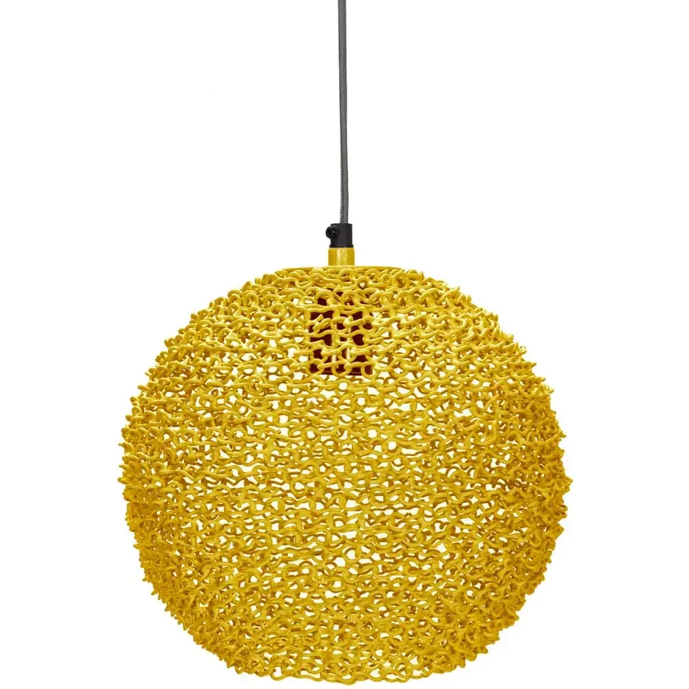 "Kidsdepot Lampe à suspendre "Scoop" métal jaune image"