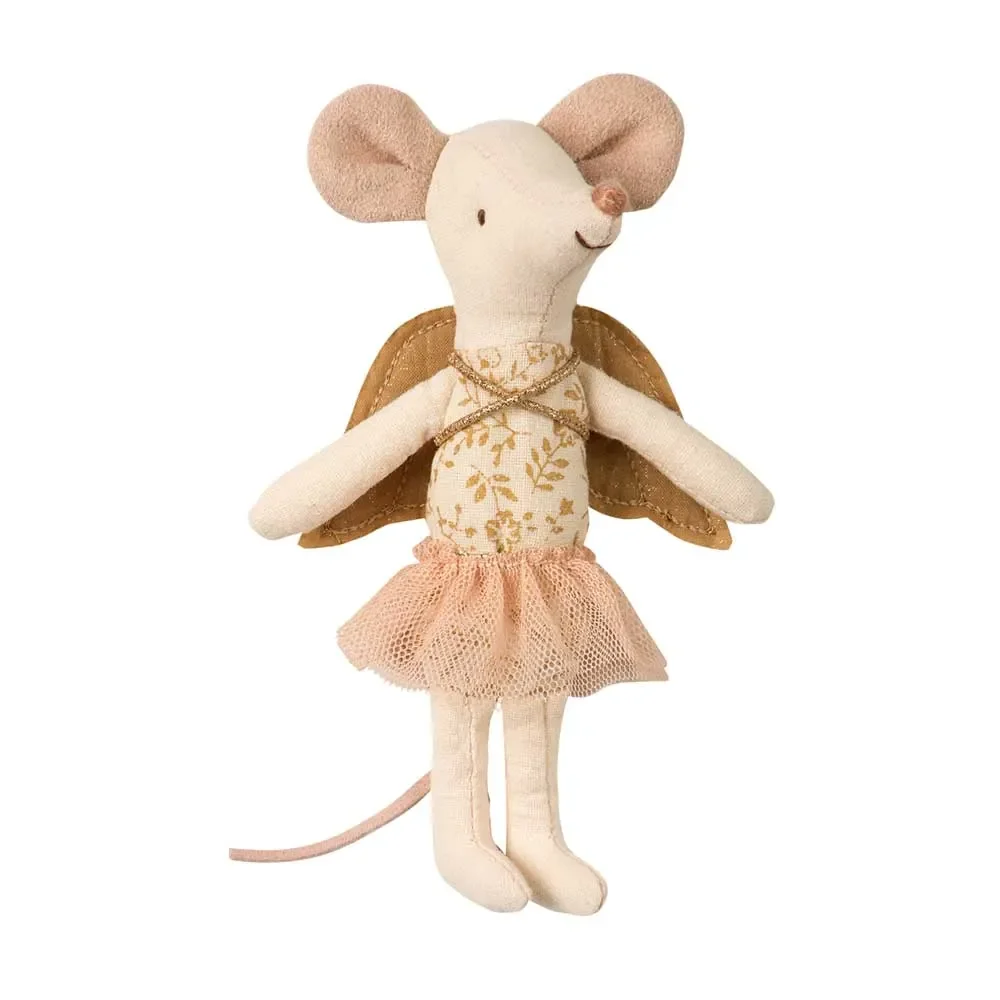 "Maileg ange gardien souris avec petite valise image"
