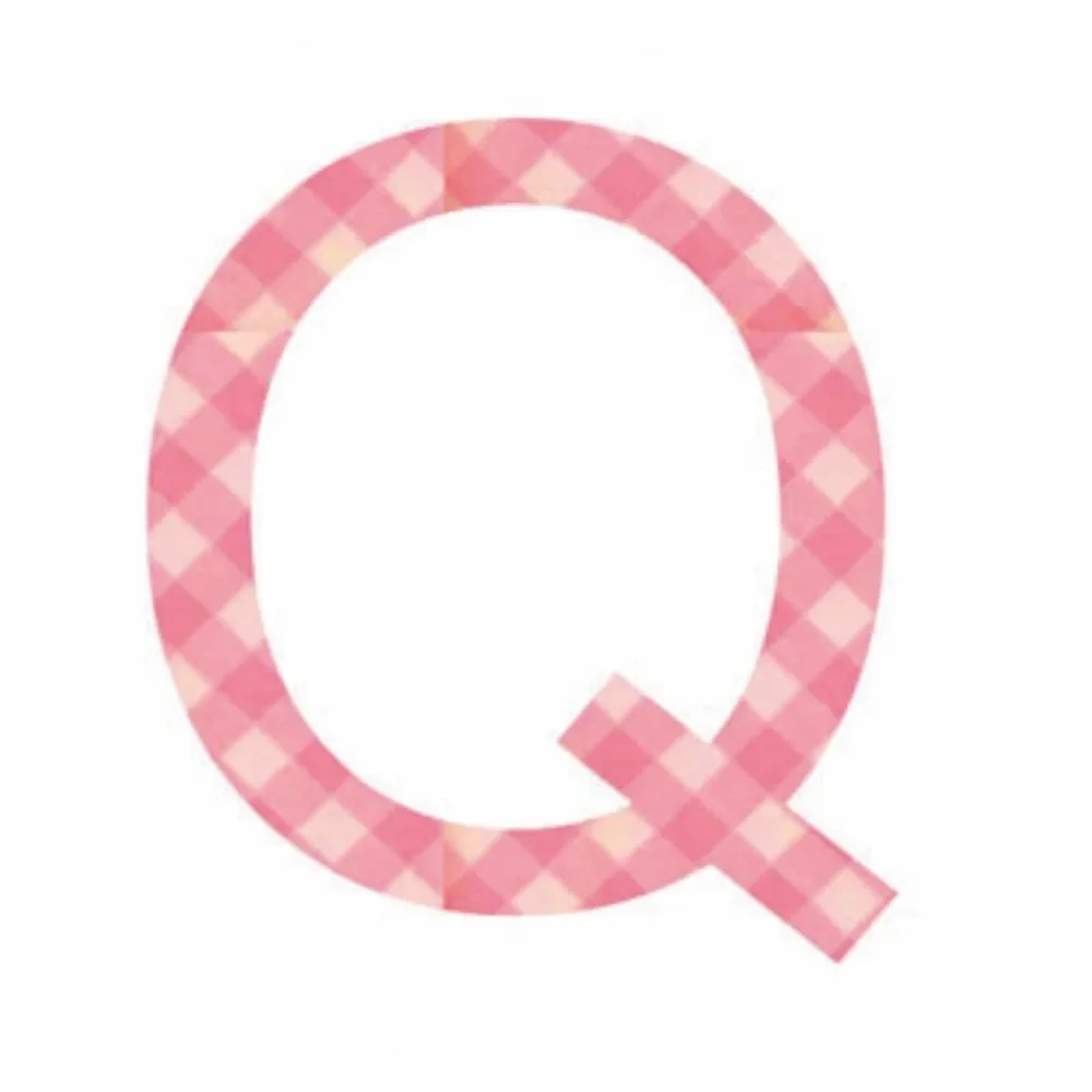 "Lilipinso Autocollants rose lettre q image"