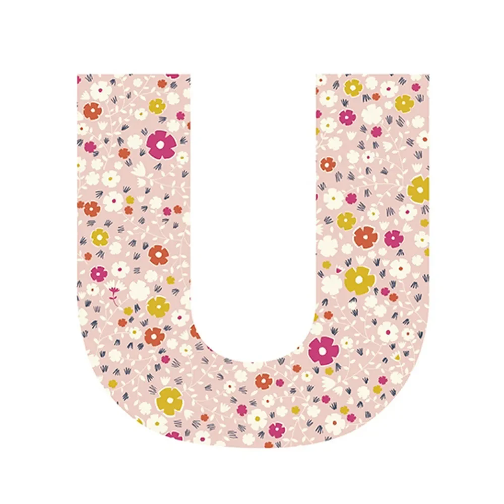 "Lilipinso Sticker lettre fleurie U image"