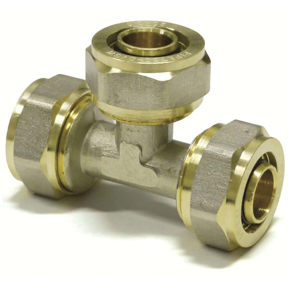"Raccord vissé Té pièce centrale réduite 32 x 3 - 20 x 2 - 32 x 3 image"