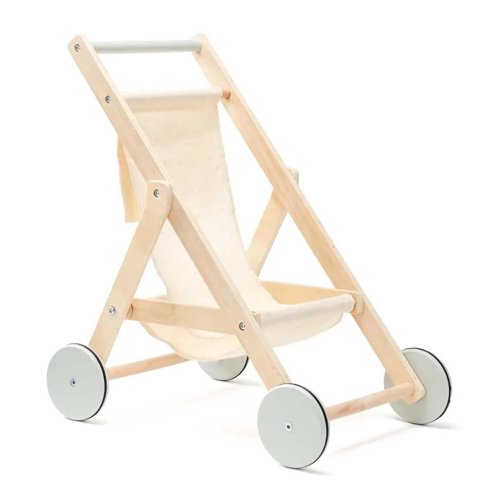 "Kids Concept Poussette de poupée bois naturel image"