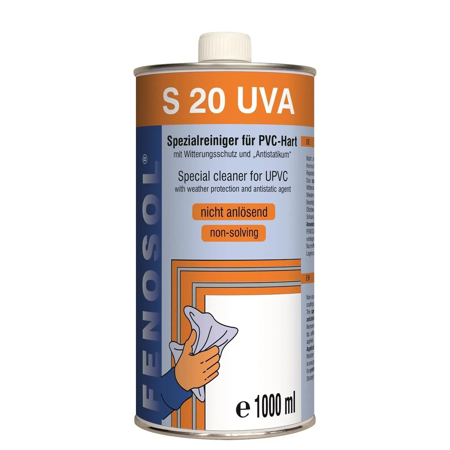 "Nettoyant PVC, Fenosol S 20 UVA, non anlösend, 1 litre, Nettoyant pour PVC image"