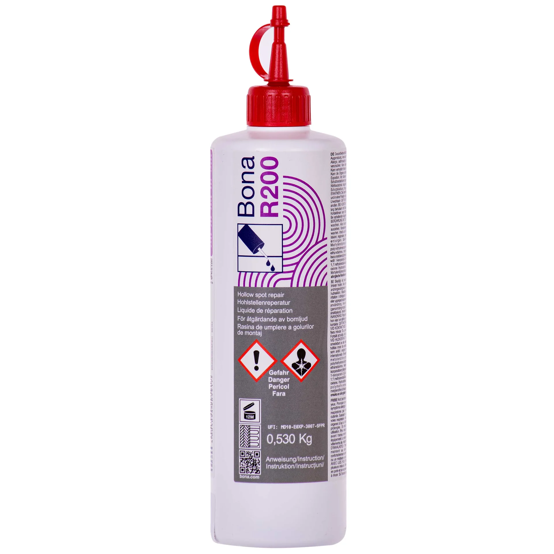 "Mastic de remplissage bois, Mastic réparation bois, 530 g, Réparation plancher bois image"
