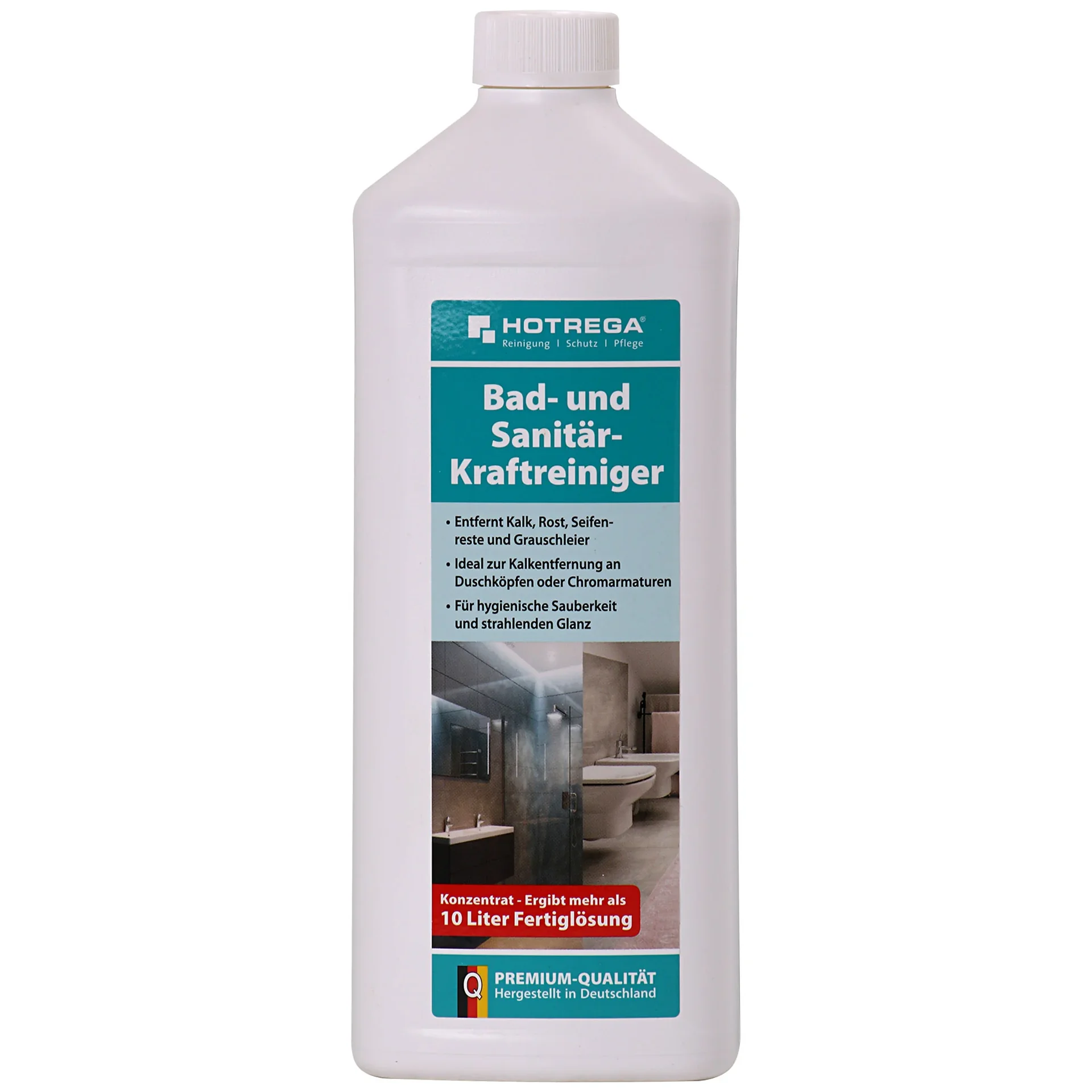 "Nettoyant salle de bain puissant 1 Litre, concentré, nettoyant sanitaire anticalcaire image"