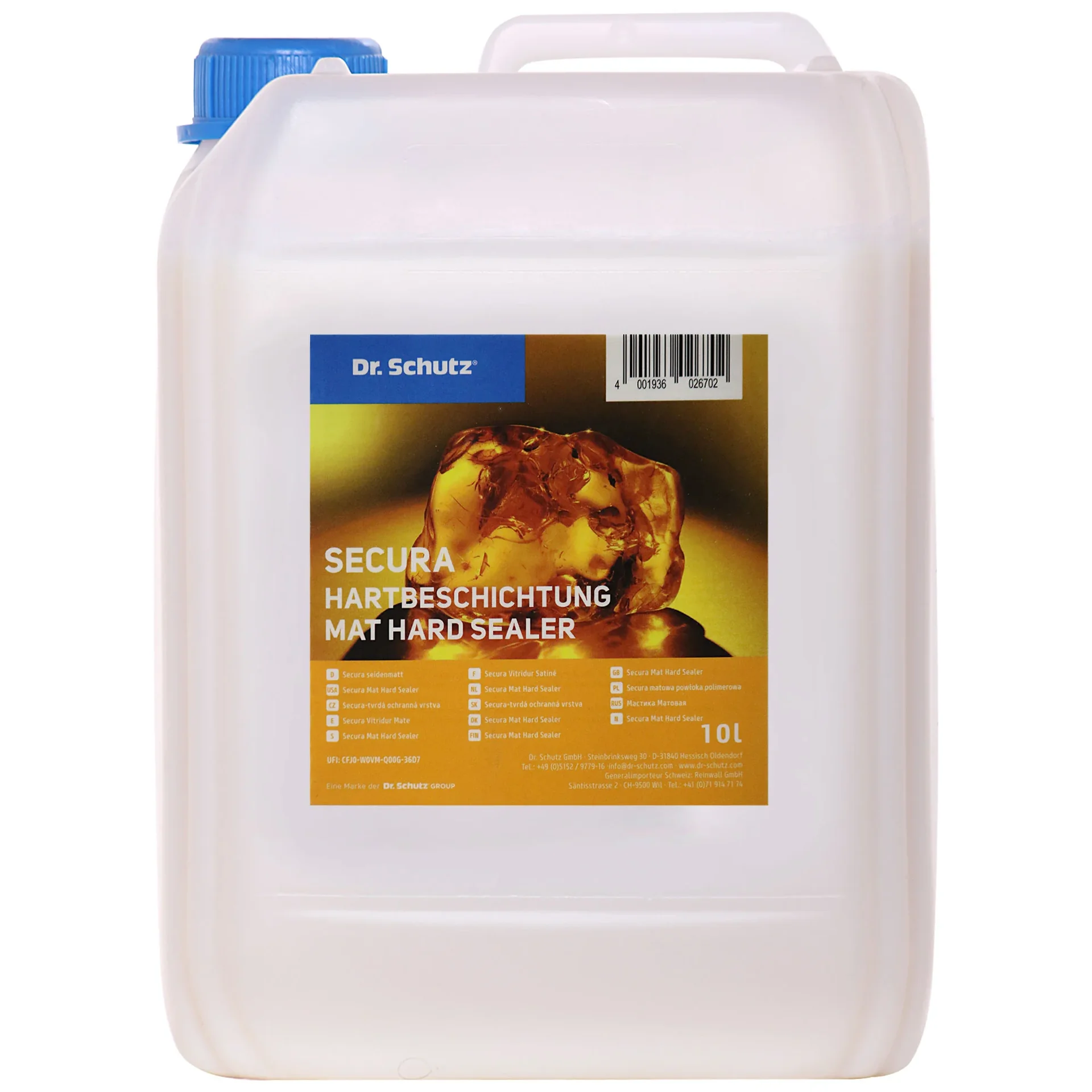 Vernis parquet résistant, 10 Litres, vitrificateur parquet professionnel, pour env. 200 m², seidenmatt