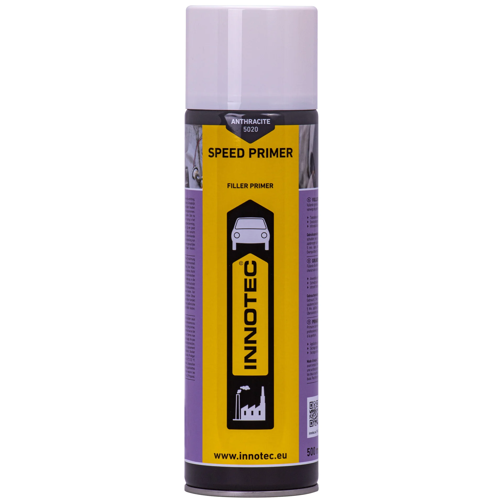 Primaire d'adhérence rapide, Apprêt anthracite 500ml, multi-supports