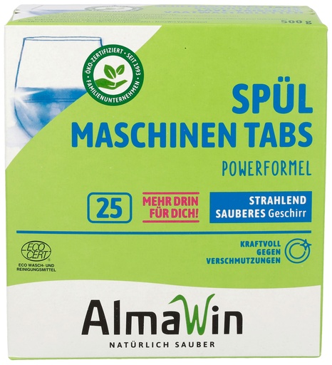 "Pastilles lave-vaisselle, 25 pièces extra fort & extra brillant, nettoyant lave-vaisselle image"