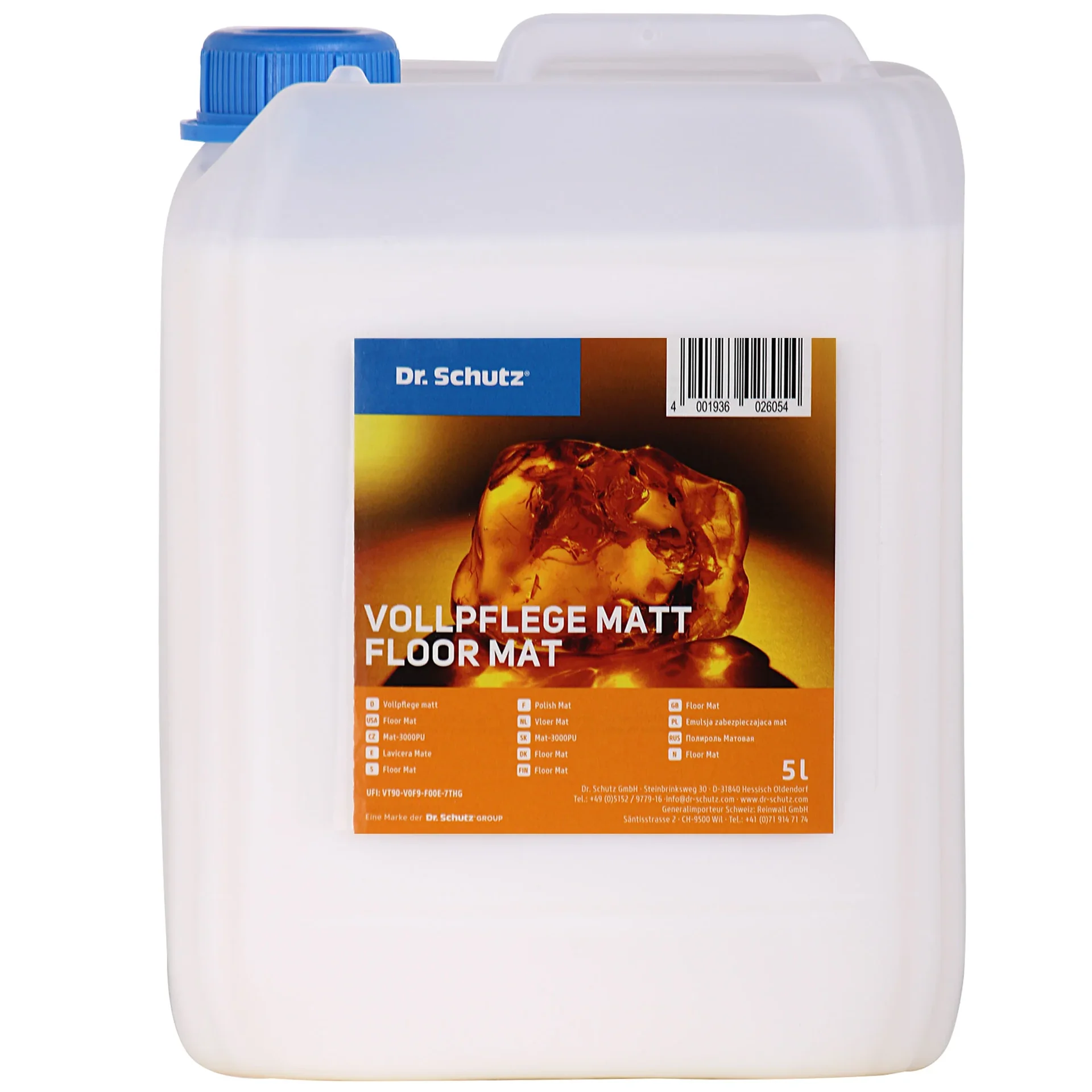 "Entretien complet mat 5 litres, Nettoyant sol mat, Protection sol mat, pour 100m² image"