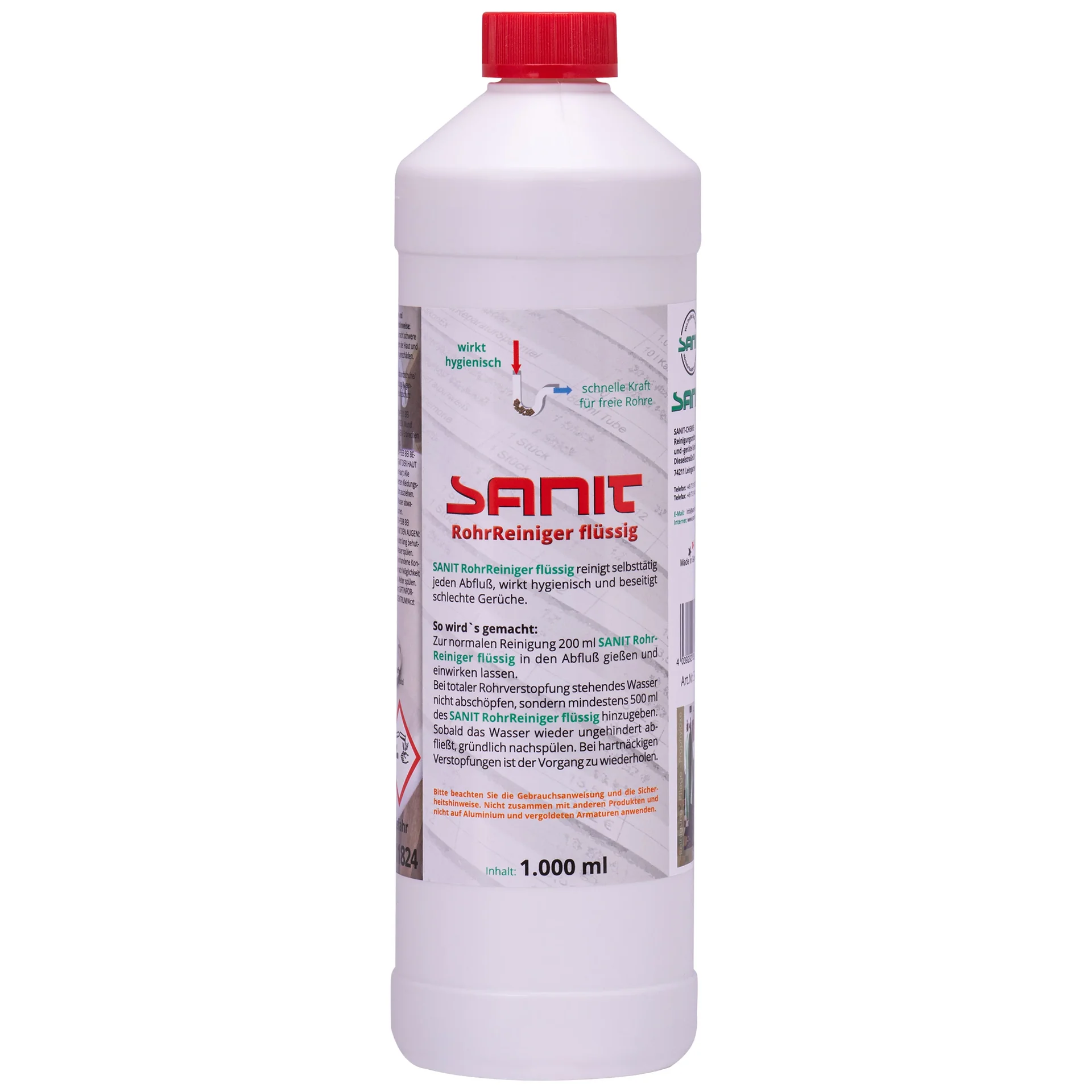 "Déboucheur canalisations, Déboucheur liquide, 1000 ml, Nettoyant canalisations image"