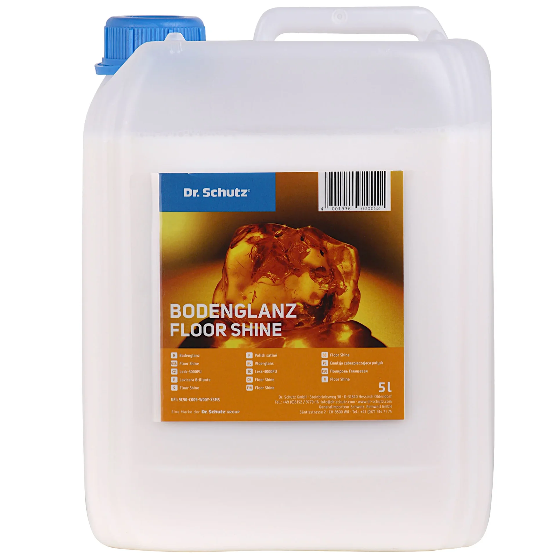 "Nettoyant sol brillant, Wischpflege 5 litres, pour 100m² image"