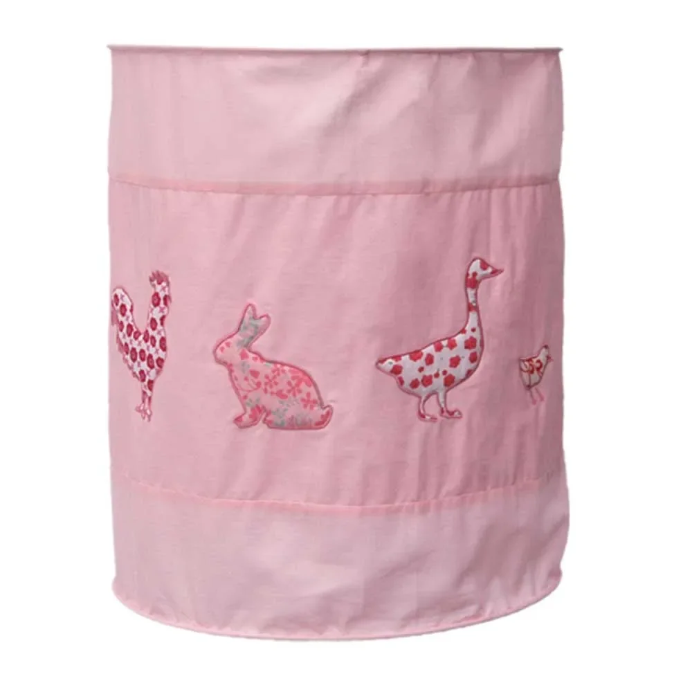 "Taftan Abat-jour froissé Poule & Amis rose image"