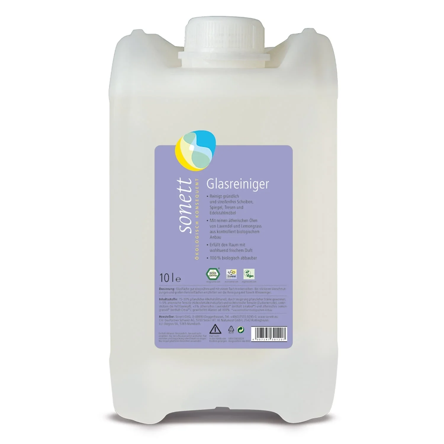 "Nettoyant vitre professionnel 10 litres, nettoyant vitre ecologique, nettoyant vitres image"