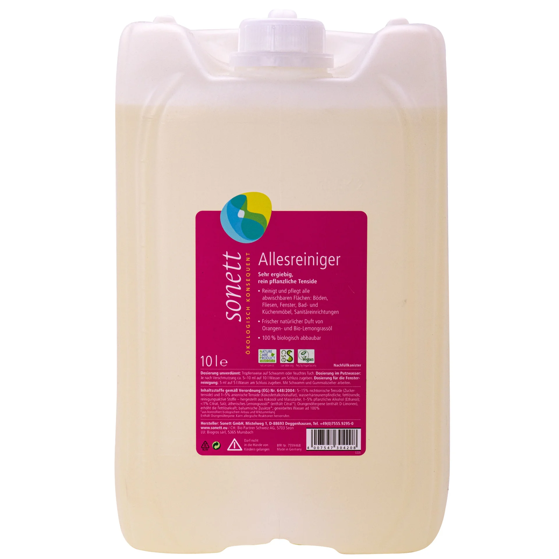 "Nettoyant multi-usage 10 litres, nettoyant universel, nettoyant écologique, nettoyant naturel image"