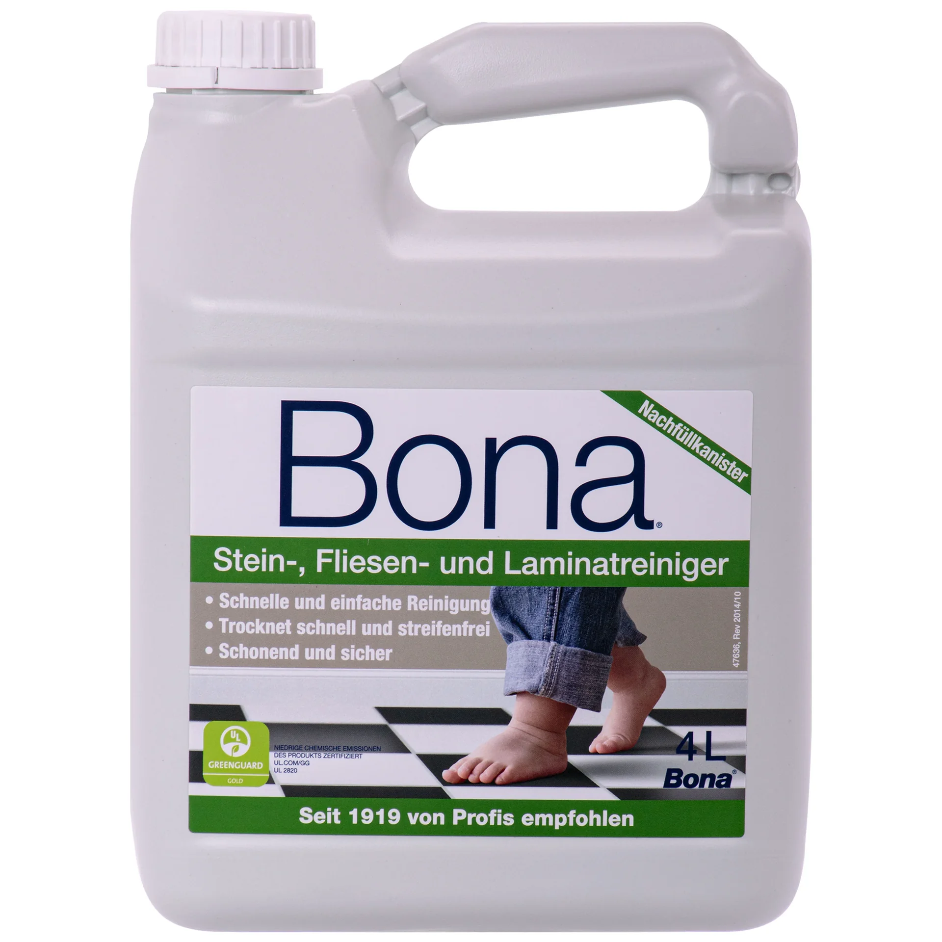 "Nettoyant Bona 4 litres, recharge nettoyant pierre, carrelage et stratifié pour spray mopp image"