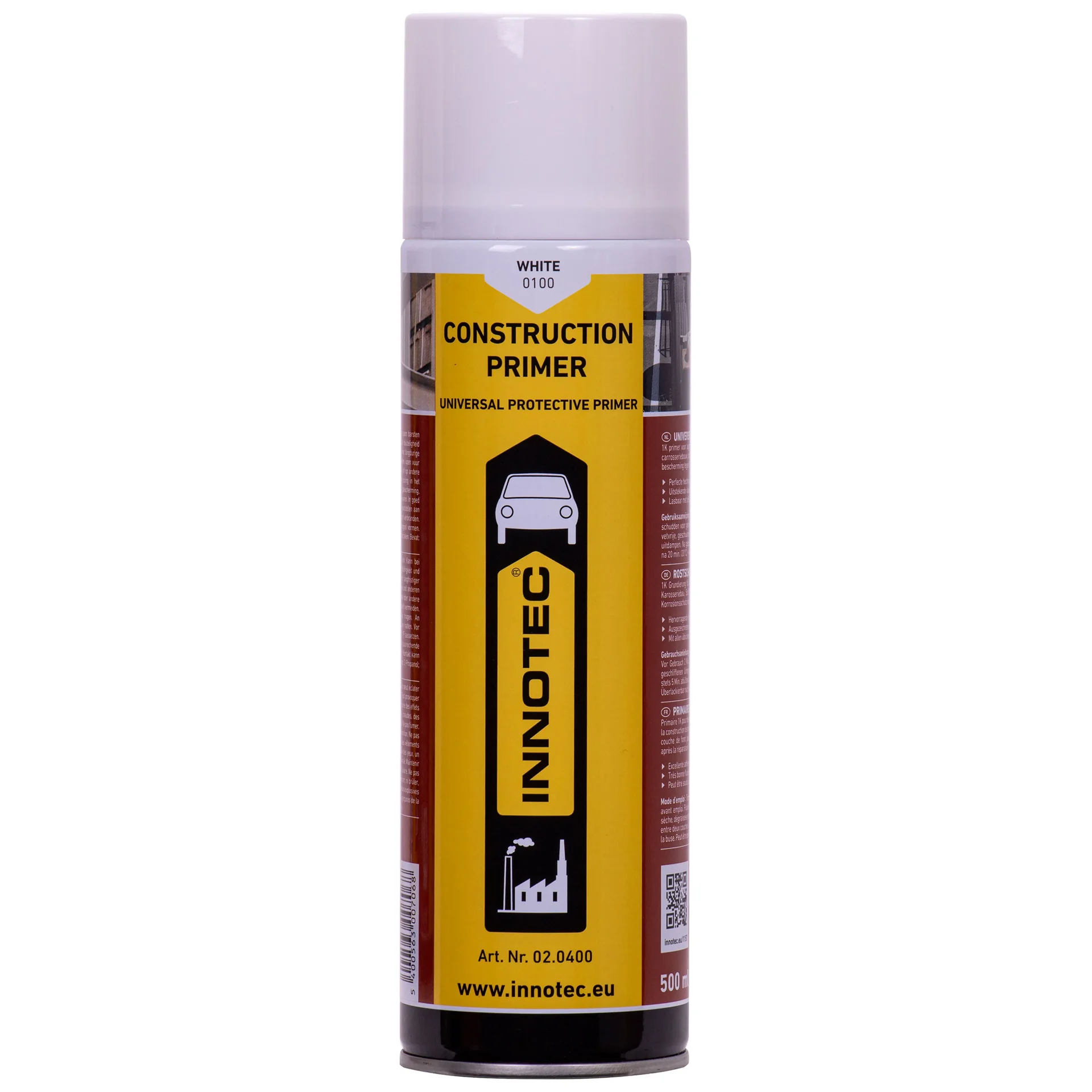 Primaire construction 500ml, Primaire d'adhérence, Primaire blanc