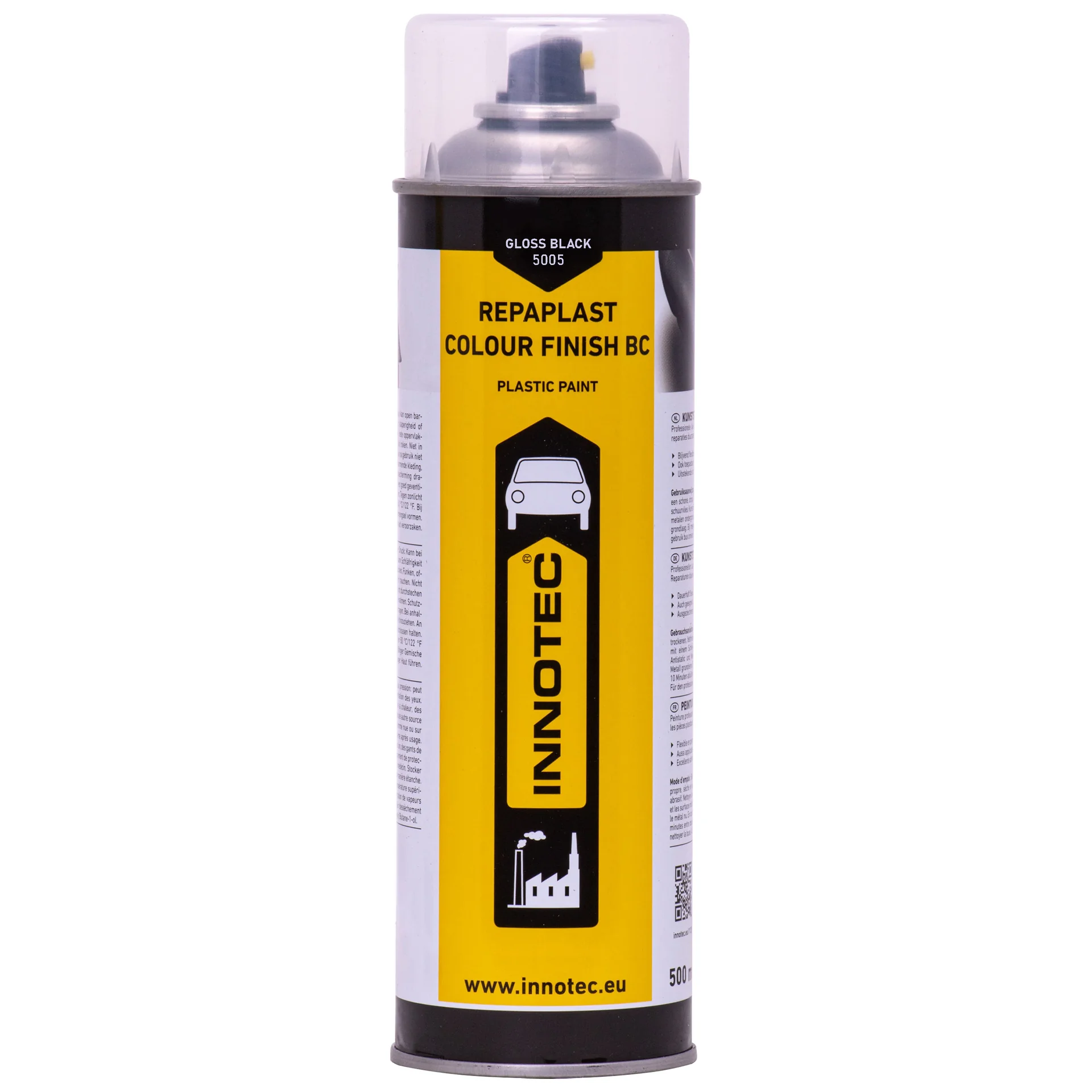 "Peinture noire brillante, Finition Repaplast Colour Finish BC 500ml, noir brillant image"