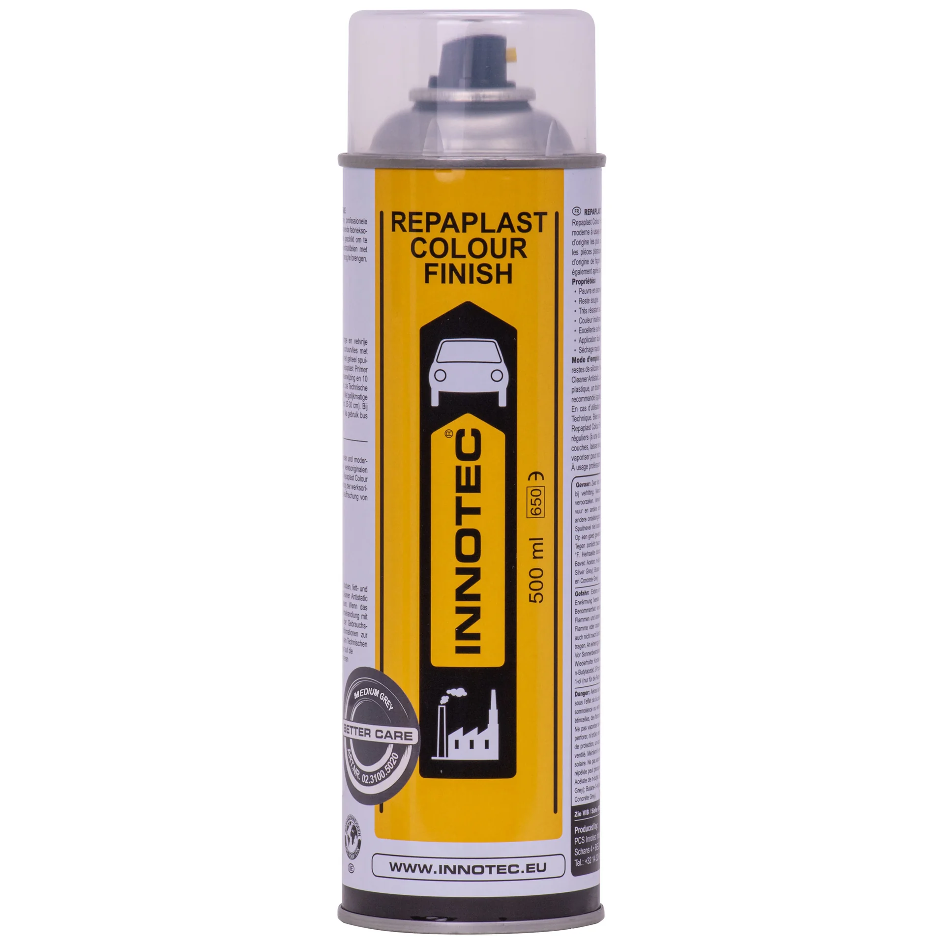 "Peinture retouche plastique gris moyen, Finition couleur plastique, 500ml image"