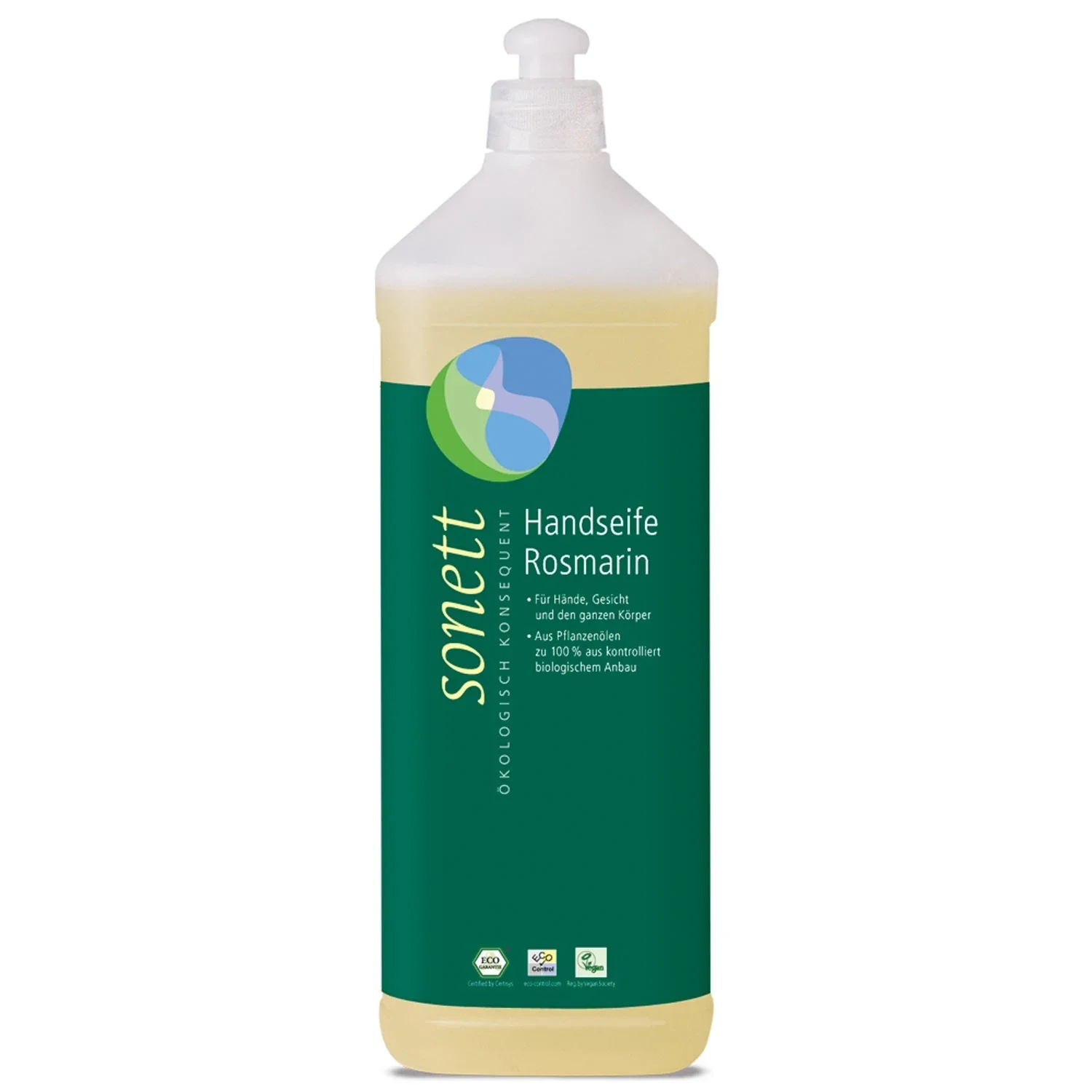 "Savon mains recharge 1 litre, romarin, recharge savon liquide mains image"