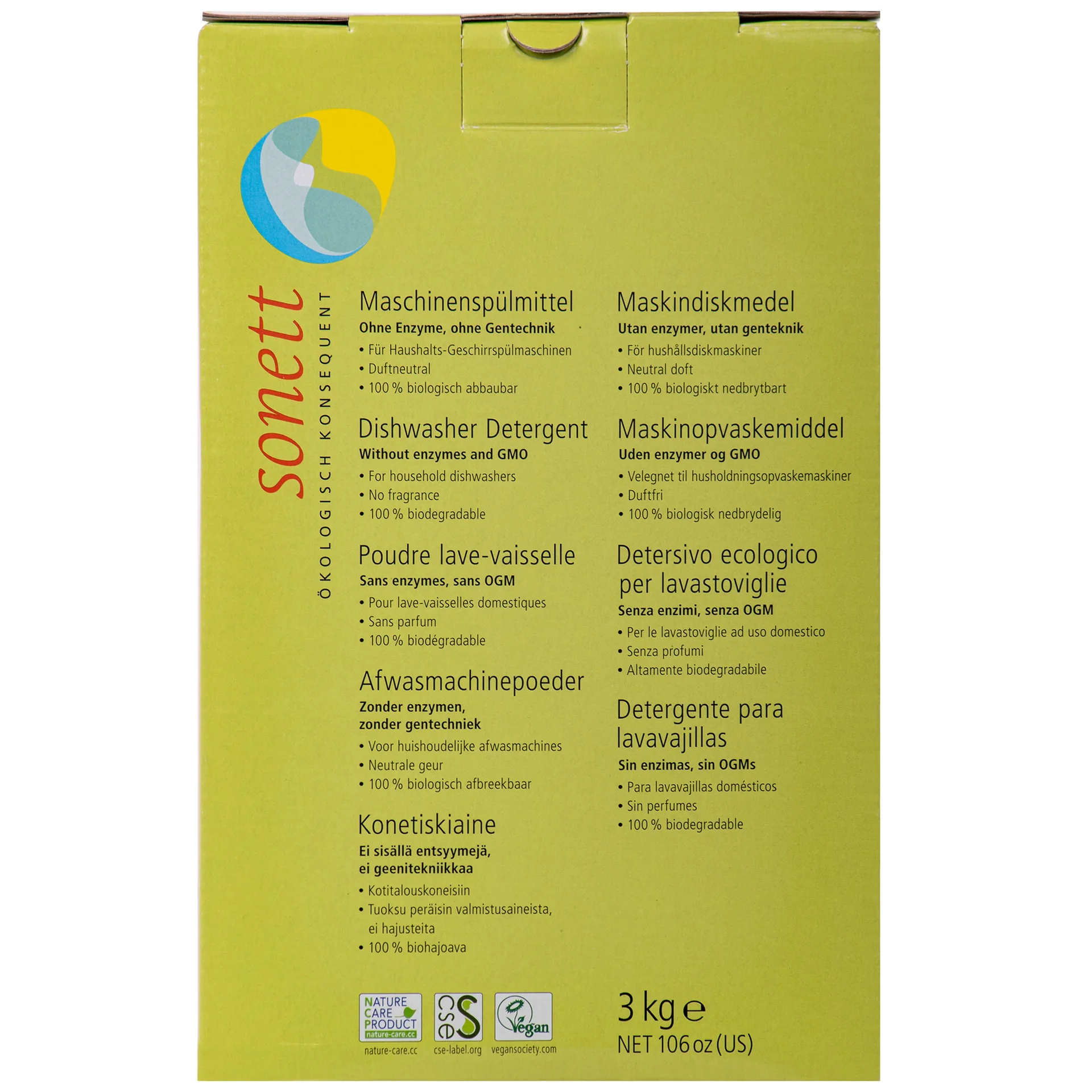 "Liquide de rinçage lave-vaisselle 3kg, Poudre concentrée image"